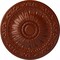 Ekena Millwork Lunel Ceiling Medallion (Fits Canopies up to 3 3/4"), Hand-Painted Firebrick, 20 1/4"OD x 1 1/2"P CM20LUFIF - alternate 1